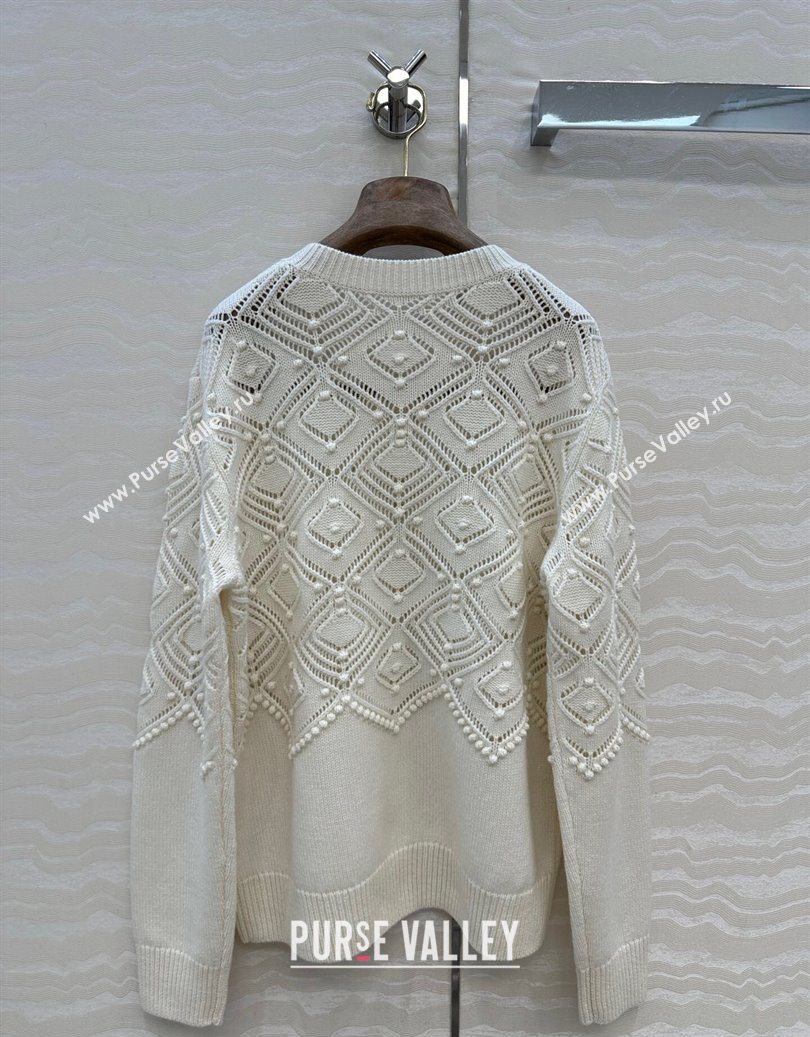 Loro Piana Cashmere Sweater White 2025 LP110602 (QI-251106098)