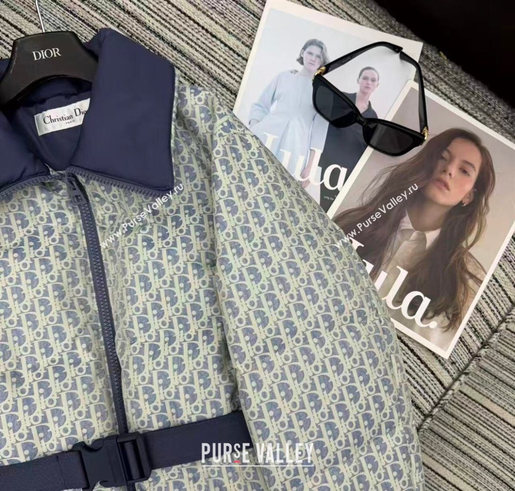 Dior Oblique Down Jacket Blue 2025 DR1115 (QI-251115001)