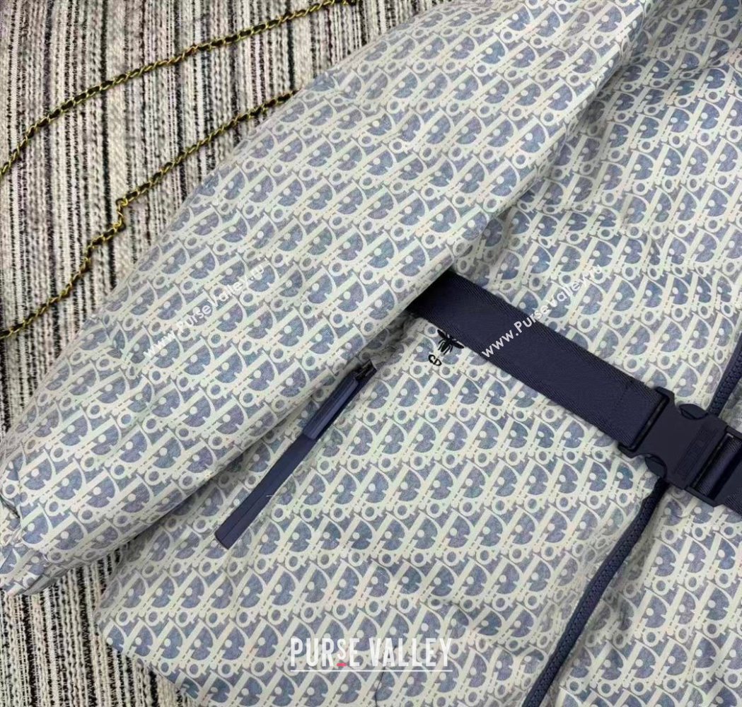 Dior Oblique Down Jacket Blue 2025 DR1115 (QI-251115001)