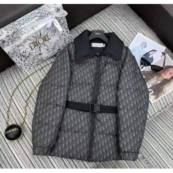 Dior Oblique Down Jacket Black 2025 DR1115 (QI-251115002)