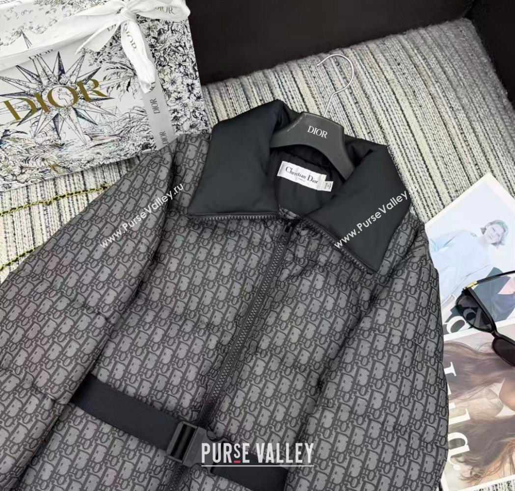 Dior Oblique Down Jacket Black 2025 DR1115 (QI-251115002)