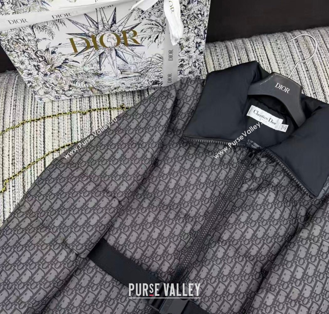 Dior Oblique Down Jacket Black 2025 DR1115 (QI-251115002)