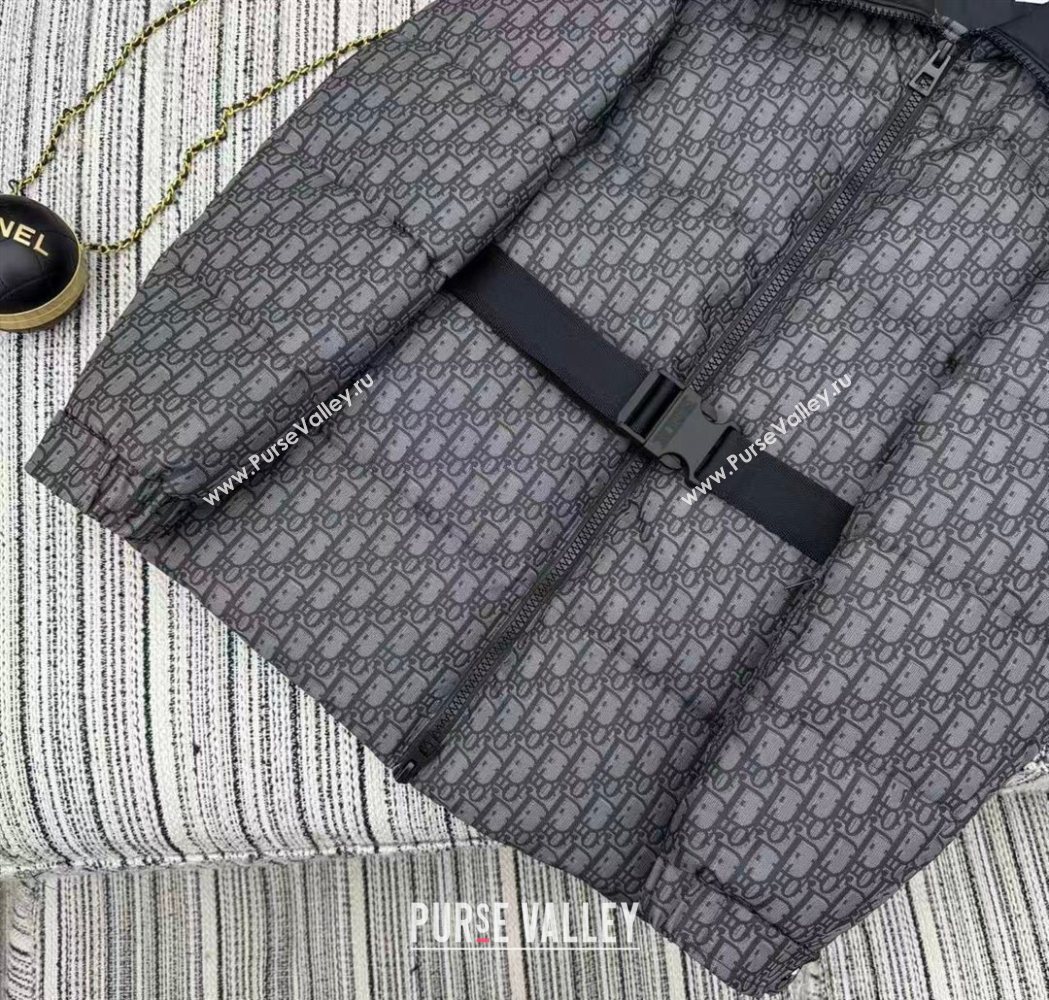 Dior Oblique Down Jacket Black 2025 DR1115 (QI-251115002)