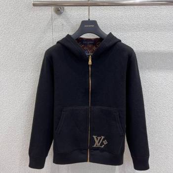 Louis Vuitton Wool Cotton Reversible Jacket Black/Monogram 2025 LV111501 (QI-251115013)
