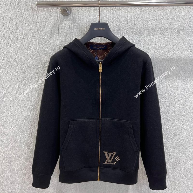 Louis Vuitton Wool Cotton Reversible Jacket Black/Monogram 2025 LV111501 (QI-251115013)