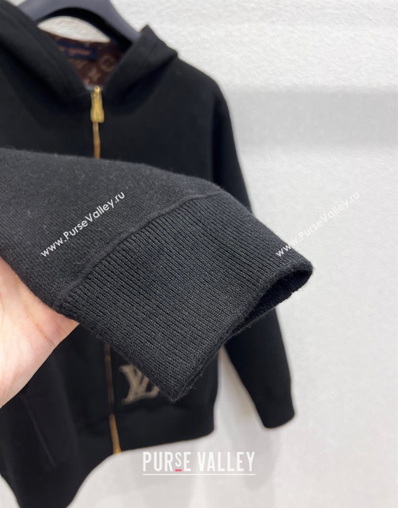 Louis Vuitton Wool Cotton Reversible Jacket Black/Monogram 2025 LV111501 (QI-251115013)