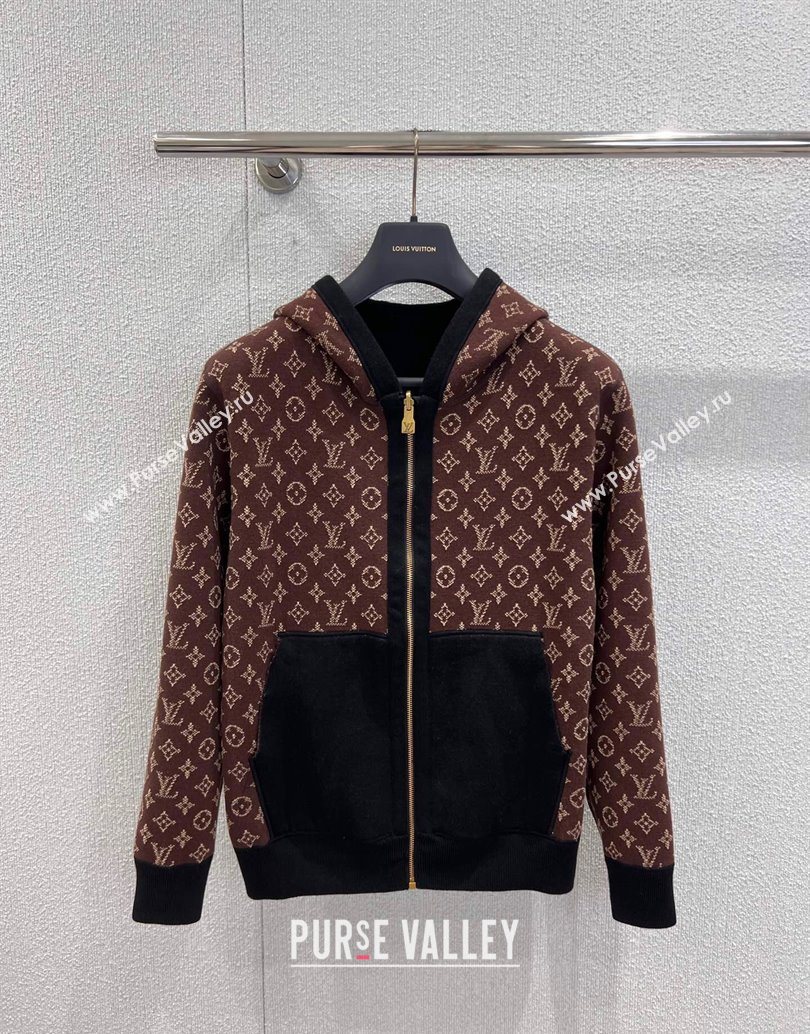 Louis Vuitton Wool Cotton Reversible Jacket Black/Monogram 2025 LV111501 (QI-251115013)