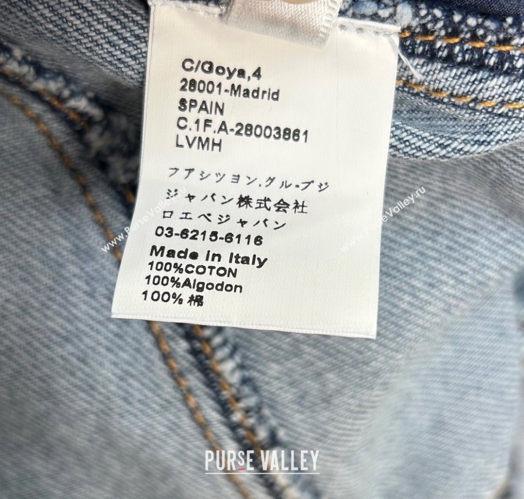 Zimmermann Cotton Denim Short Skirt Light Blue 2025 ZM111503 (QI-251115015)