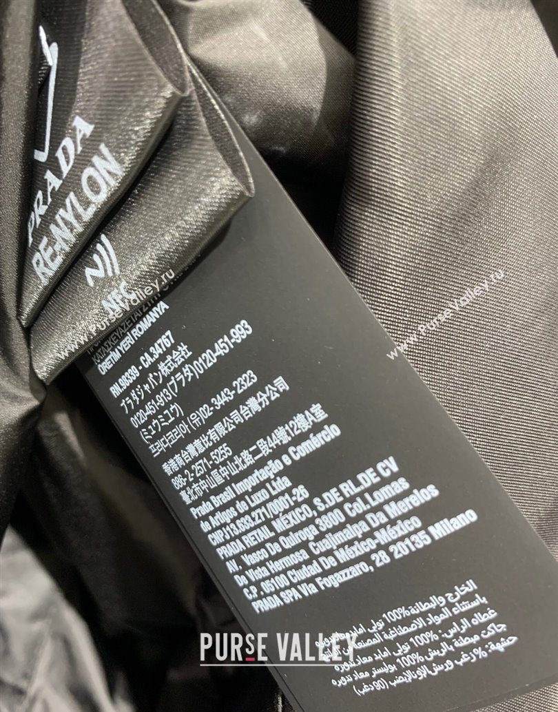 Prada Padded Jacket Black 2025 PR111523 (QI-251115023)