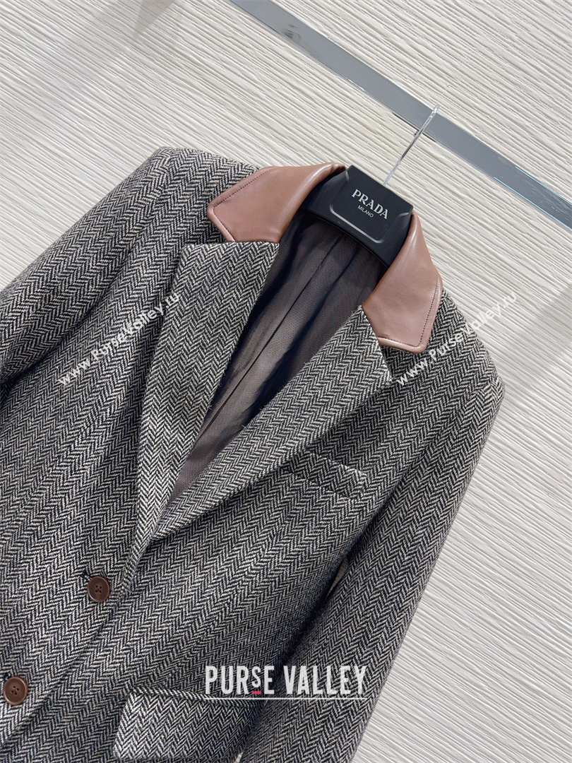 Prada Jacket Grey 2025 PR111520 (QI-251115020)