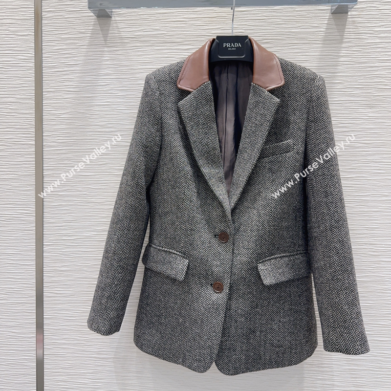 Prada Jacket Grey 2025 PR111520 (QI-251115020)