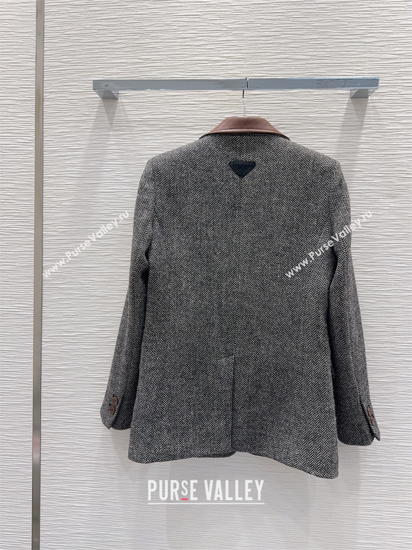 Prada Jacket Grey 2025 PR111520 (QI-251115020)