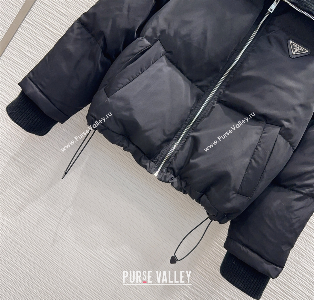 Prada Down Jacket Black 2025 PR111528 (QI-251115031)