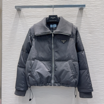 Prada Down Jacket Grey 2025 PR111528 (QI-251115032)