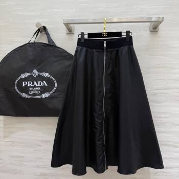 Prada Nylon Skirt Black 2025 PR120101 (QI-251201067)
