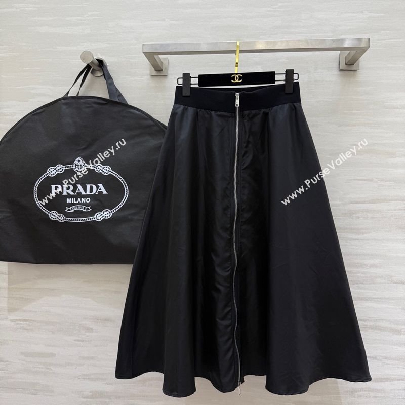 Prada Nylon Skirt Black 2025 PR120101 (QI-251201067)