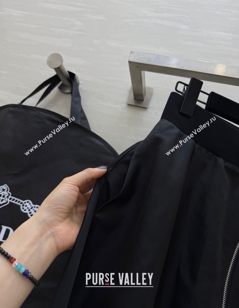 Prada Nylon Skirt Black 2025 PR120101 (QI-251201067)