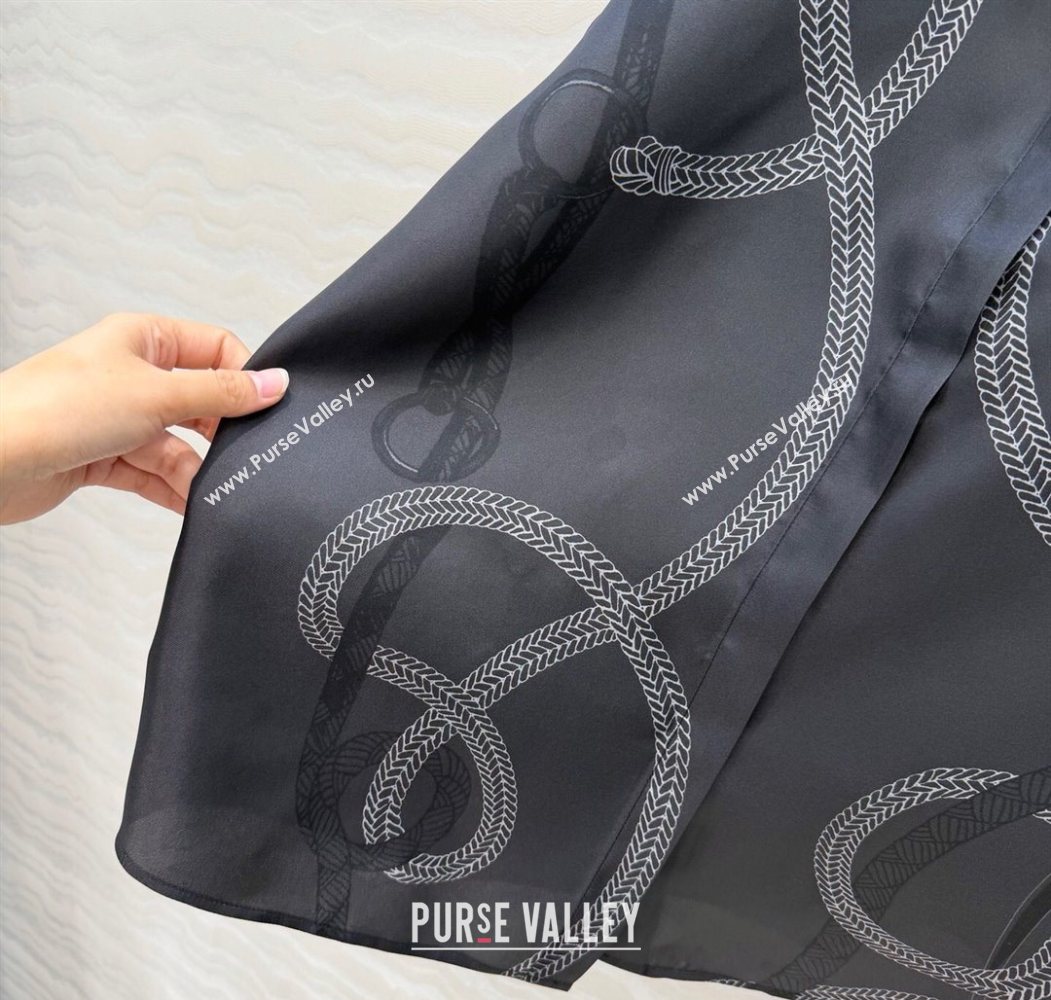 Hermes Silk Shirt Black 2025 HS120101 (QI-251201082)