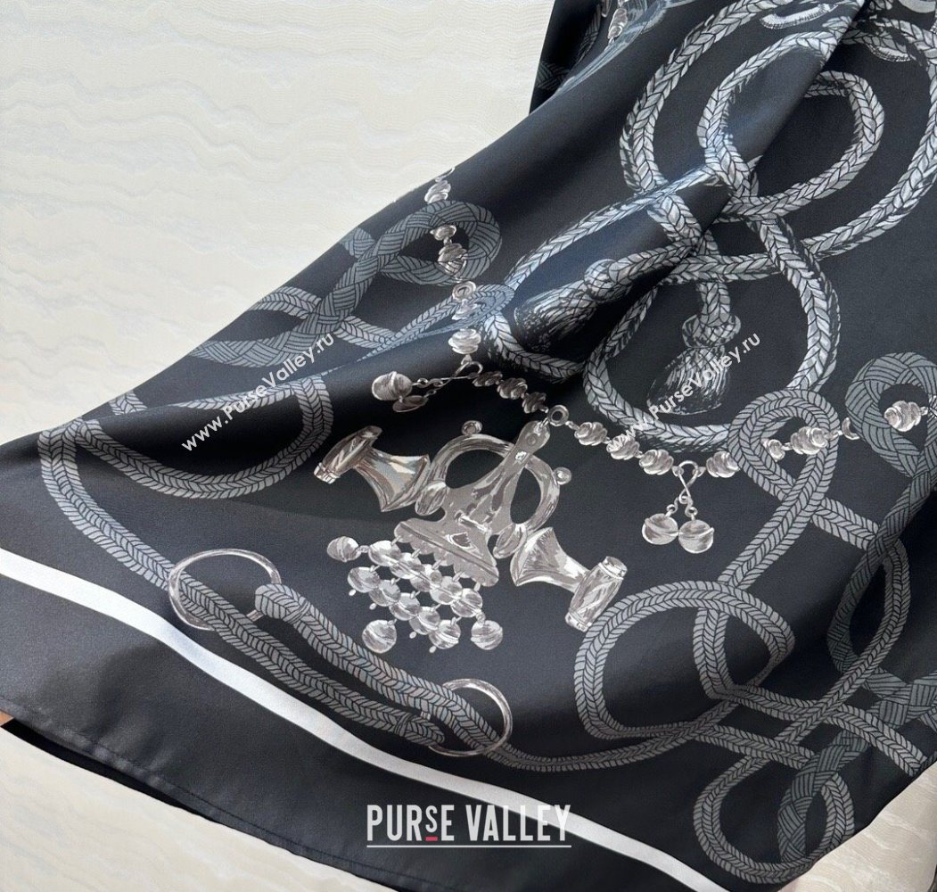 Hermes Silk Shirt Black 2025 HS120104 (QI-251201085)