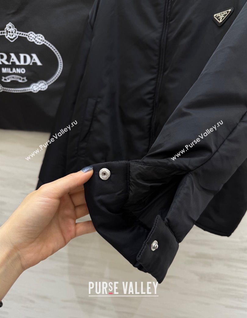 Prada Nylon Padded Jacket Black 2025 PR120101 (QI-251201065)