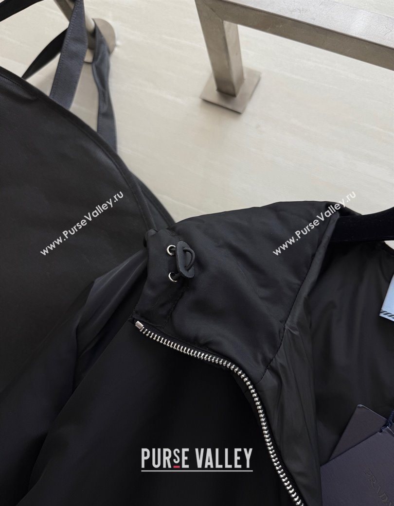 Prada Nylon Padded Jacket Black 2025 PR120101 (QI-251201065)