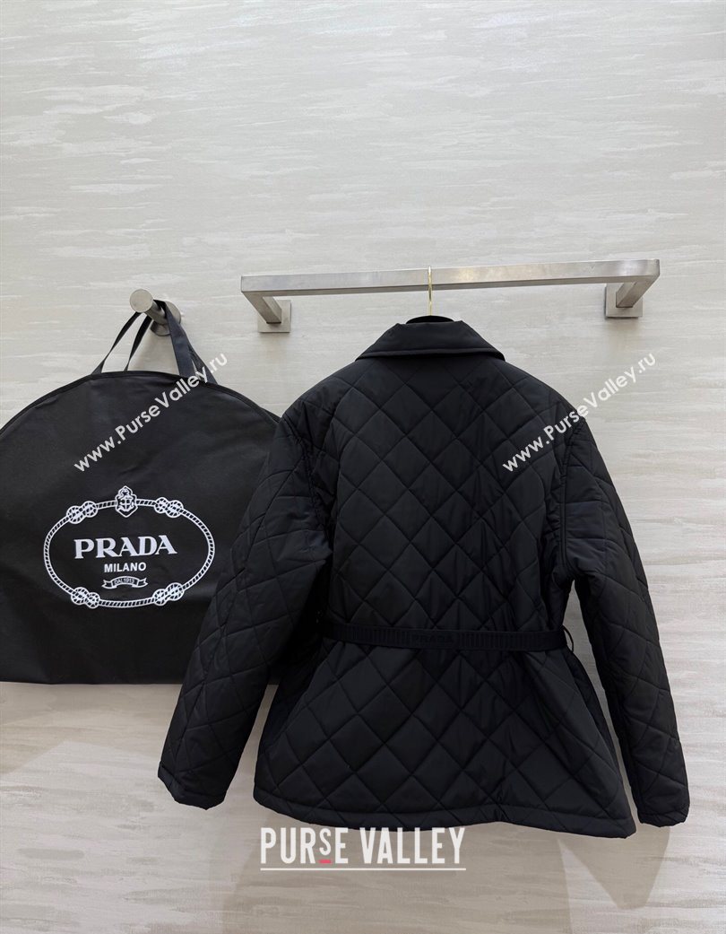 Prada Quilted Cotton Jacket Black 2025 PR120103 (QI-251201071)