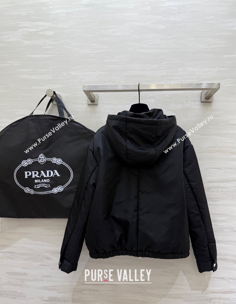 Prada Nylon Padded Jacket Black 2025 PR120101 (QI-251201065)