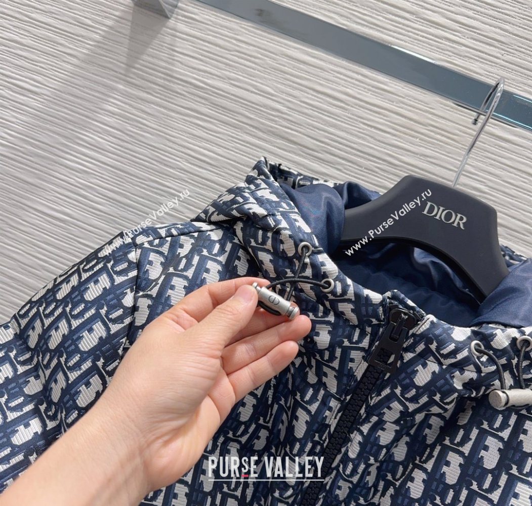 Dior Oblique Jacket Blue 2025 DR120101 (QI-251201090)