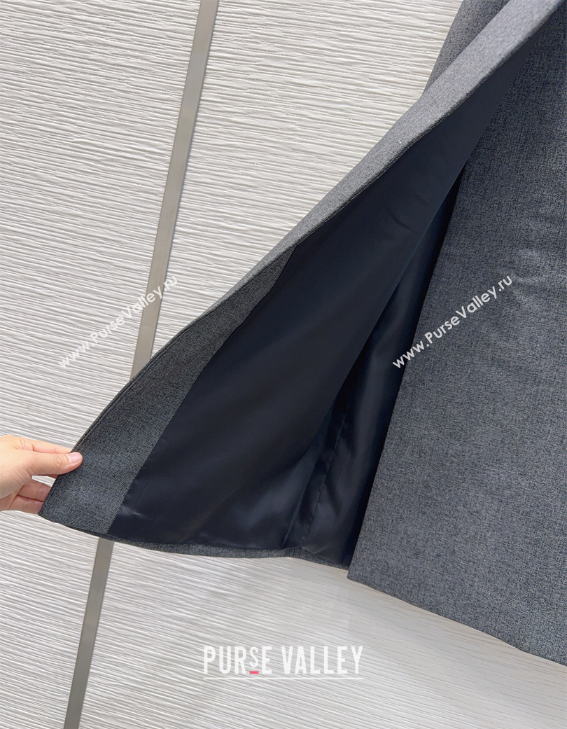 Prada Skirt Grey 2025 PR120118 (QI-251201089)