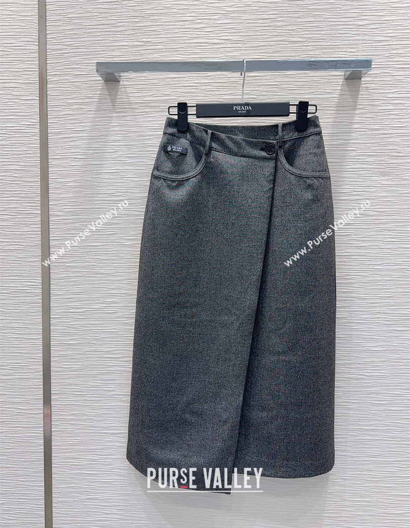 Prada Skirt Grey 2025 PR120118 (QI-251201089)