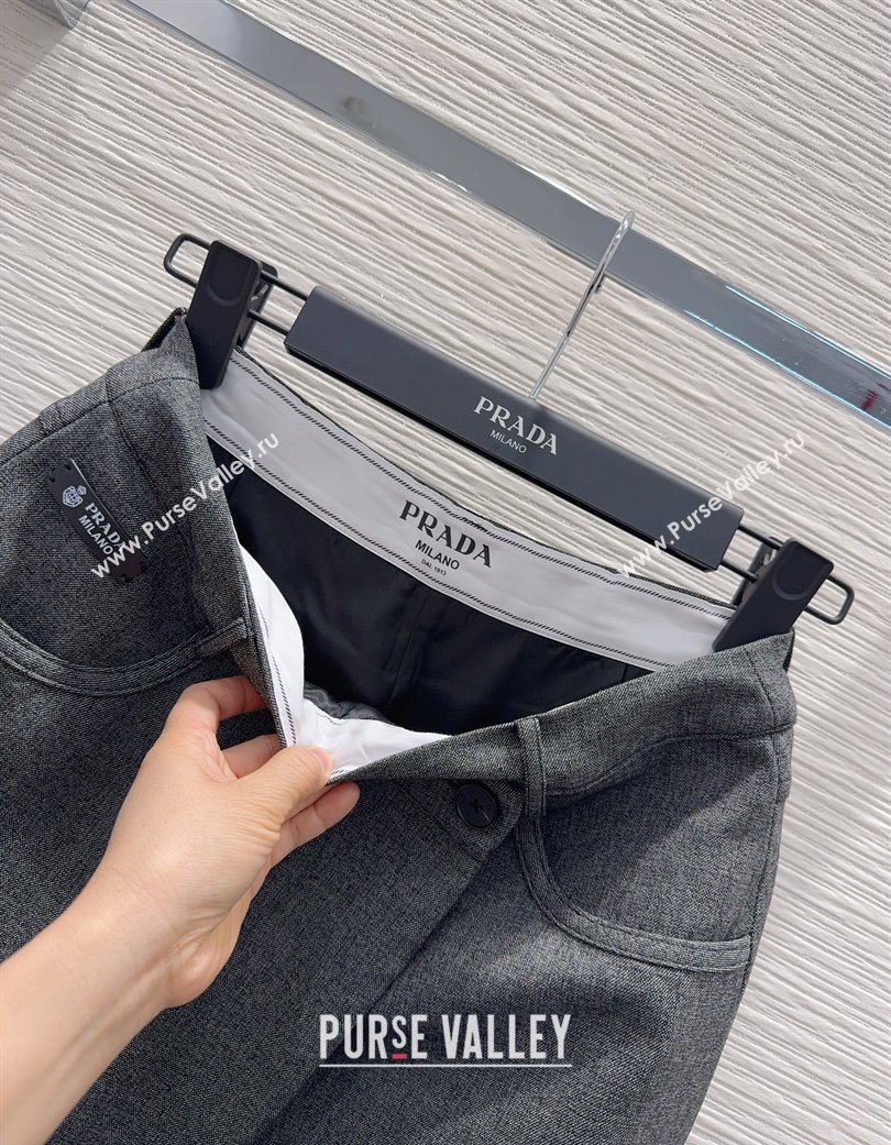 Prada Skirt Grey 2025 PR120118 (QI-251201089)