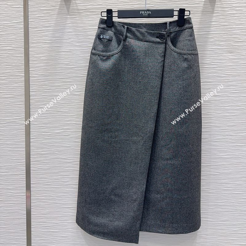 Prada Skirt Grey 2025 PR120118 (QI-251201089)