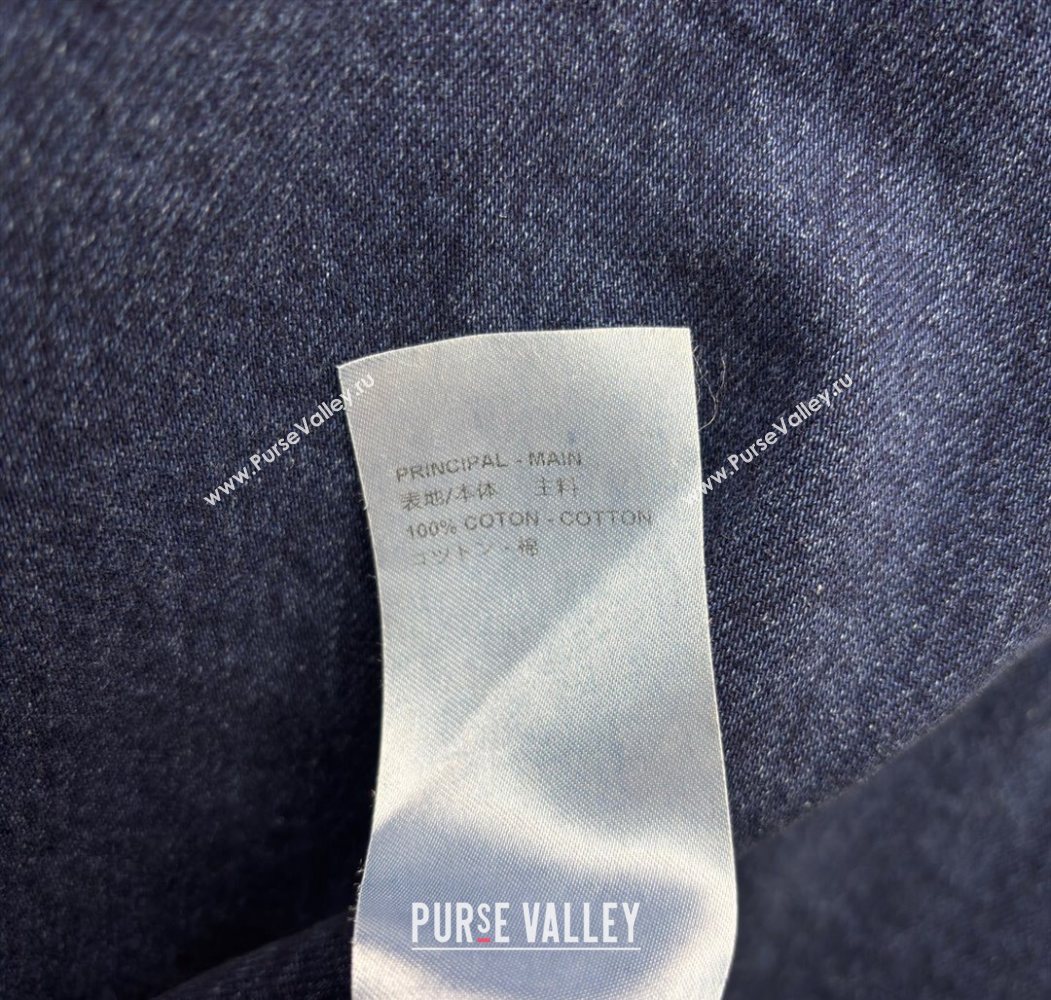 Louis Vuitton Cotton Denin Coat Blue 2025 LV120230 (QI-251202030)