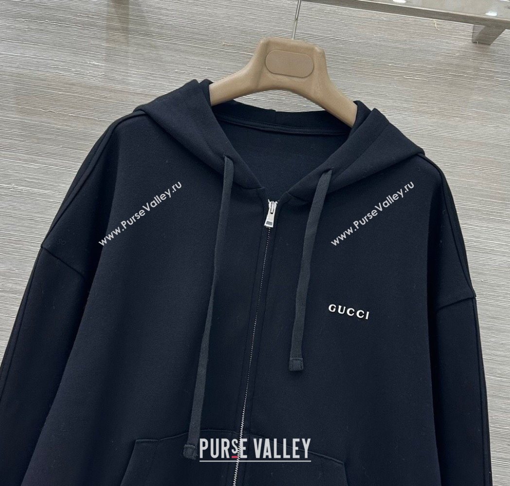 Gucci Cotton Jacket Black 2025 GG120220 (QI-251202035)