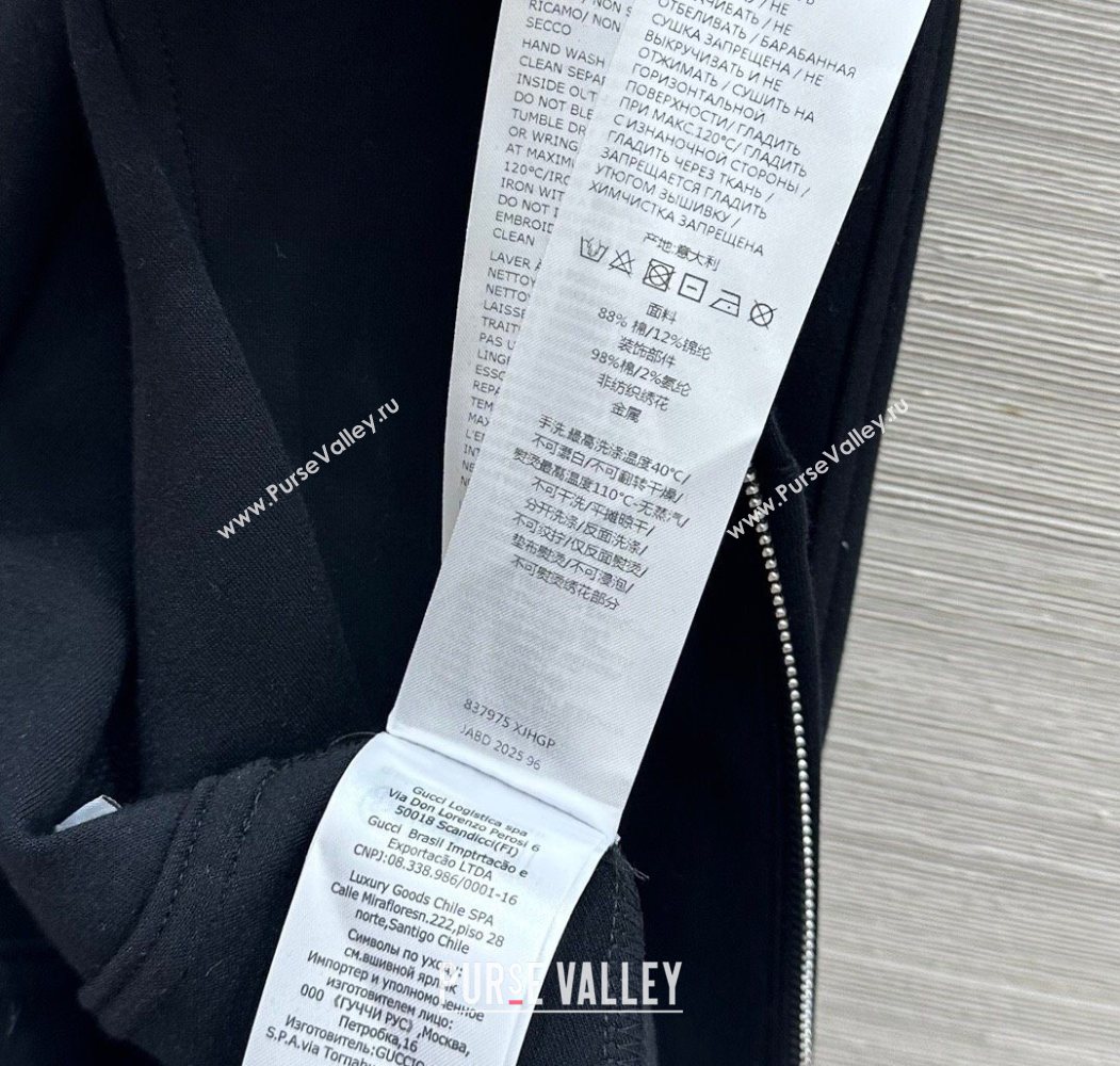 Gucci Cotton Jacket Black 2025 GG120220 (QI-251202035)