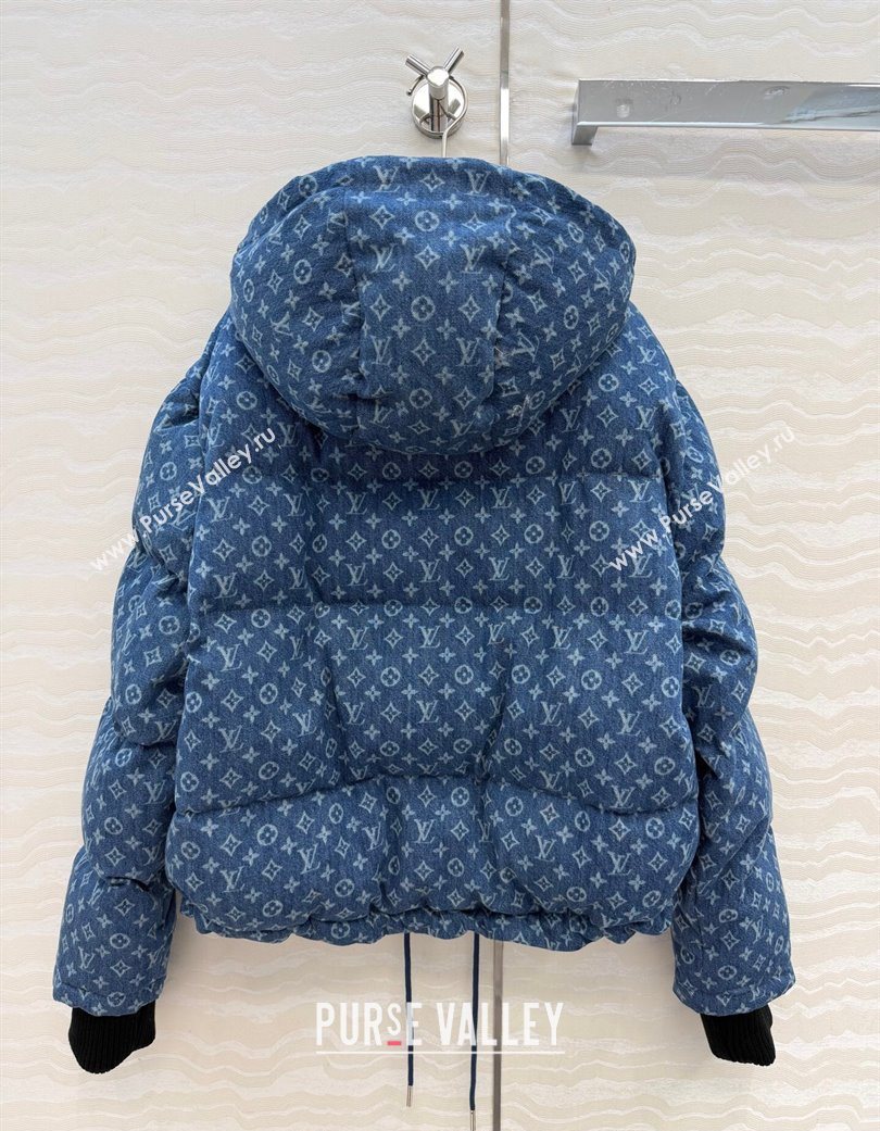 Louis Vuitton Denim Down Jacket Blue 2025 LV120237 (QI-251202037)