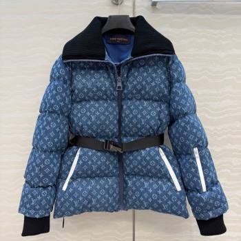 Louis Vuitton Denim Down Jacket Blue 2025 LV120238 (QI-251202038)