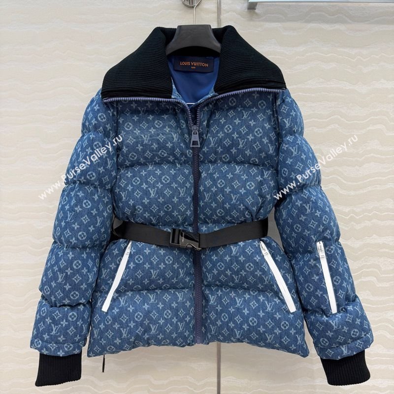 Louis Vuitton Denim Down Jacket Blue 2025 LV120238 (QI-251202038)