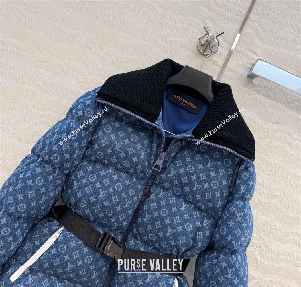 Louis Vuitton Denim Down Jacket Blue 2025 LV120238 (QI-251202038)