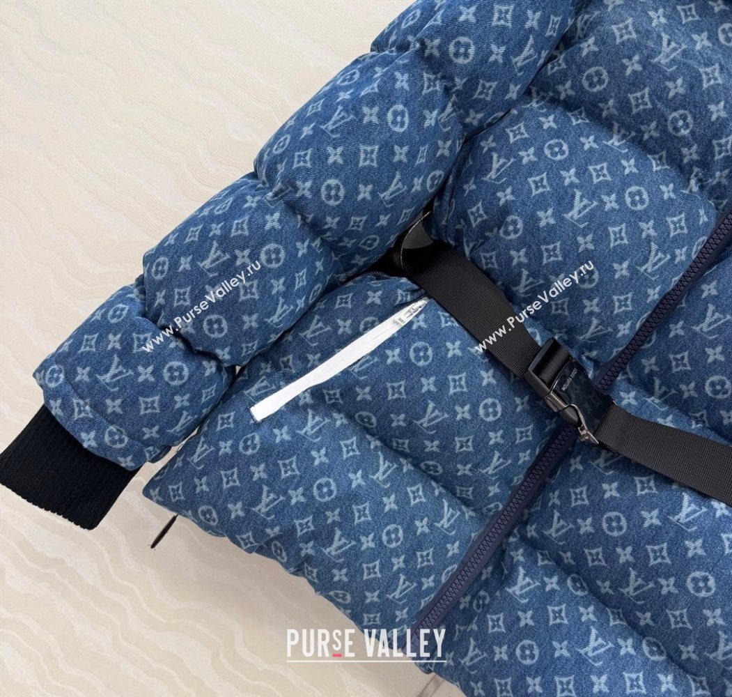 Louis Vuitton Denim Down Jacket Blue 2025 LV120238 (QI-251202038)