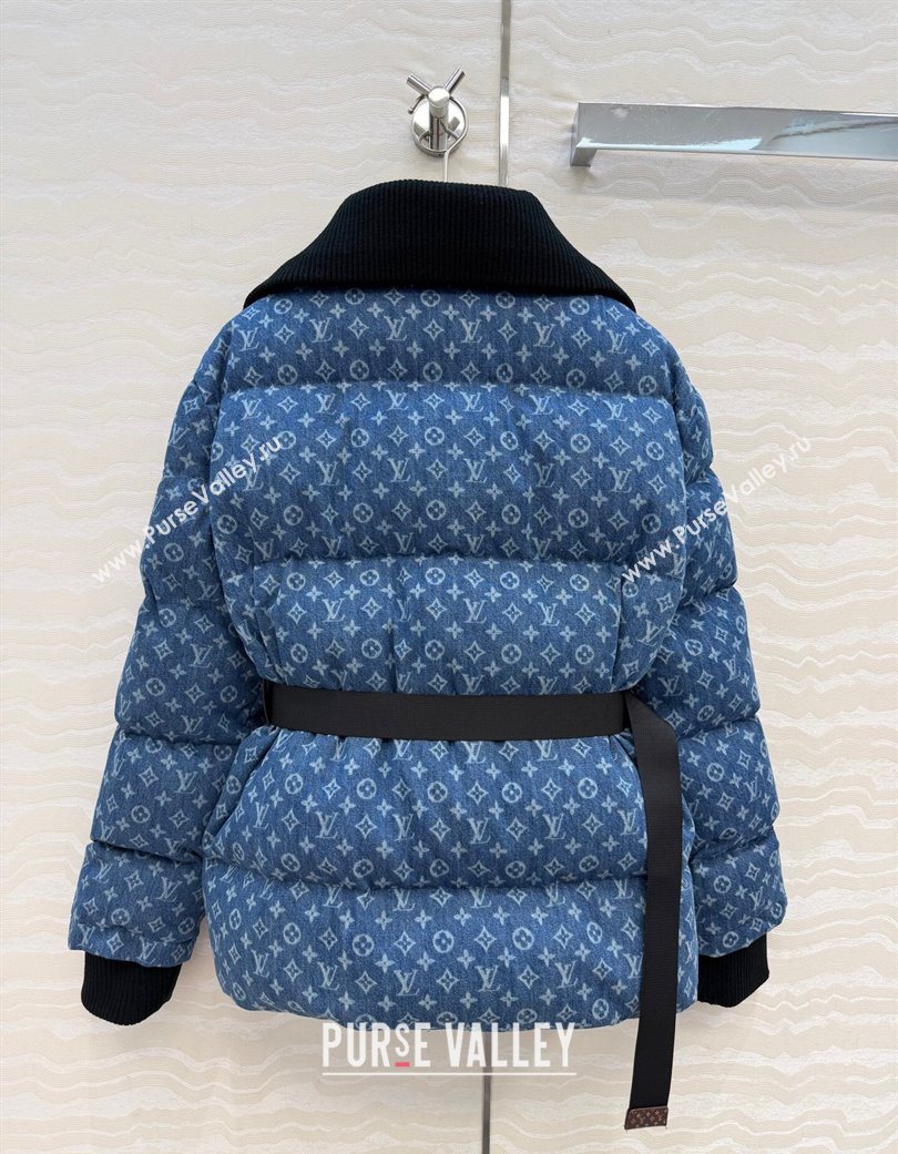 Louis Vuitton Denim Down Jacket Blue 2025 LV120238 (QI-251202038)