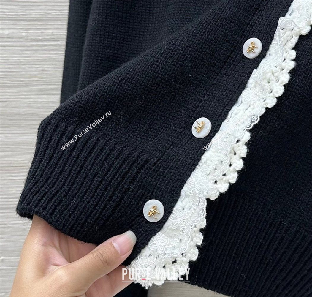 Chanel Wool Cardigan Black/White 2025 CH120256 (QI-251202061)