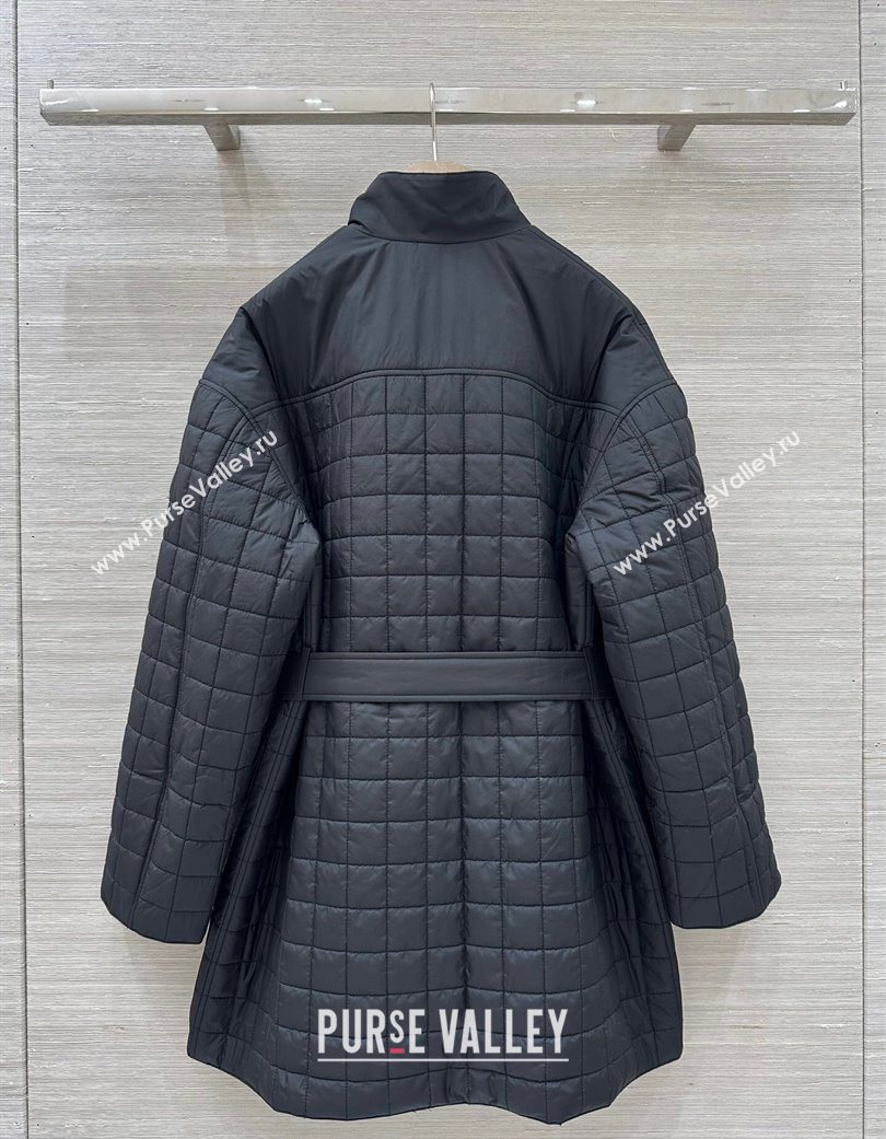 Hermes Quilted Coat Black 2025 HS120201 (QI-251202013)
