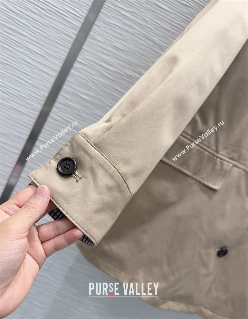 Bottega Veneta Cotton Jacket Beige 2025 BV120256 (QI-251202058)