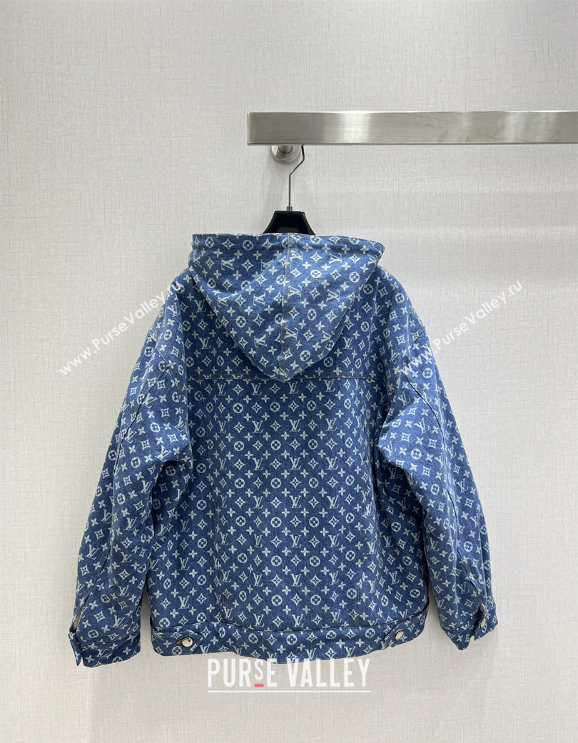 Louis Vuitton Denim Padded Jacket Blue 2025 LV120237 (QI-251202043)