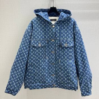 Louis Vuitton Denim Padded Jacket Blue 2025 LV120237 (QI-251202043)