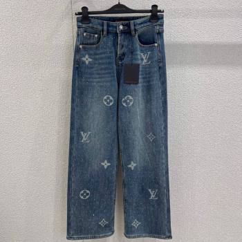 Louis Vuitton Cotton Jeans Blue 2025 LV120271 (QI-251202071)
