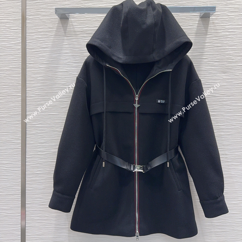 Prada Coat Black 2025 PR120289 (QI-251202093)