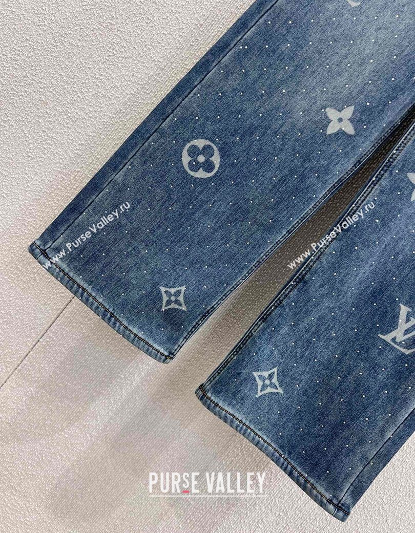 Louis Vuitton Cotton Jeans Blue 2025 LV120271 (QI-251202071)
