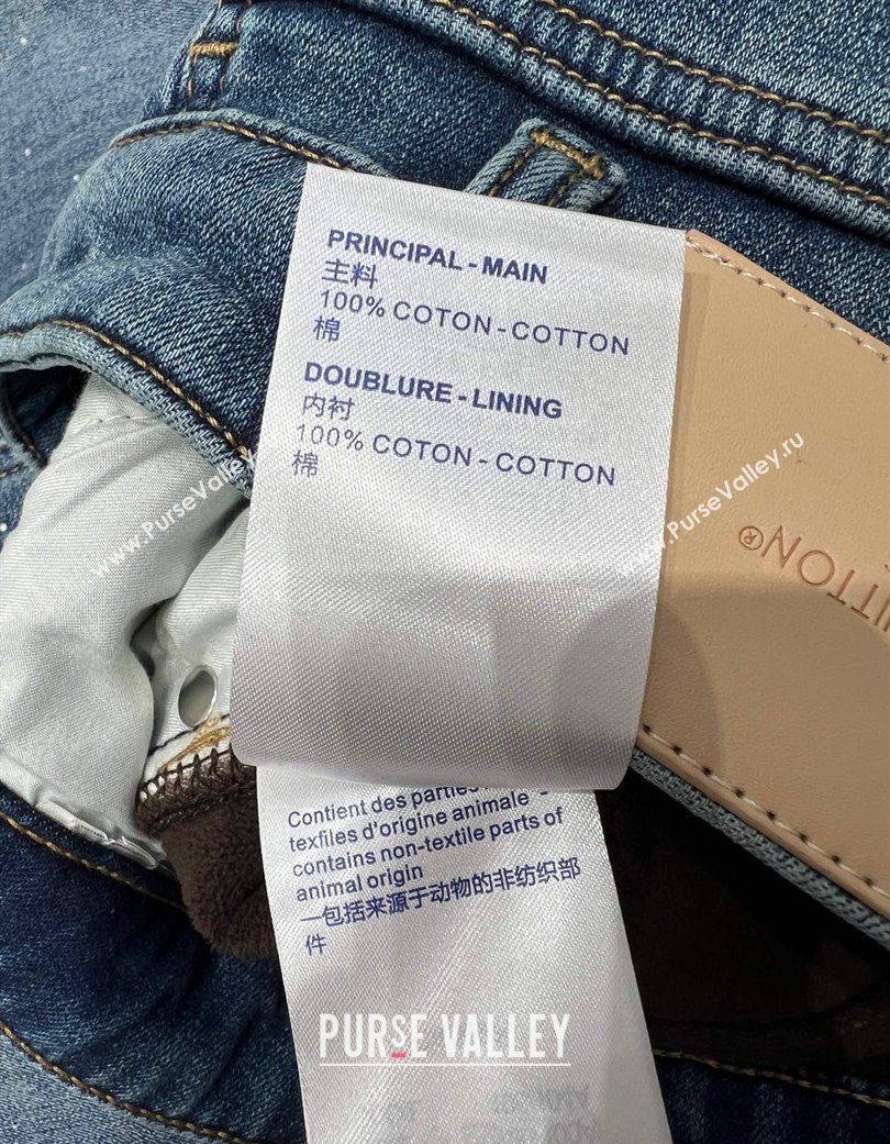 Louis Vuitton Cotton Jeans Blue 2025 LV120271 (QI-251202071)